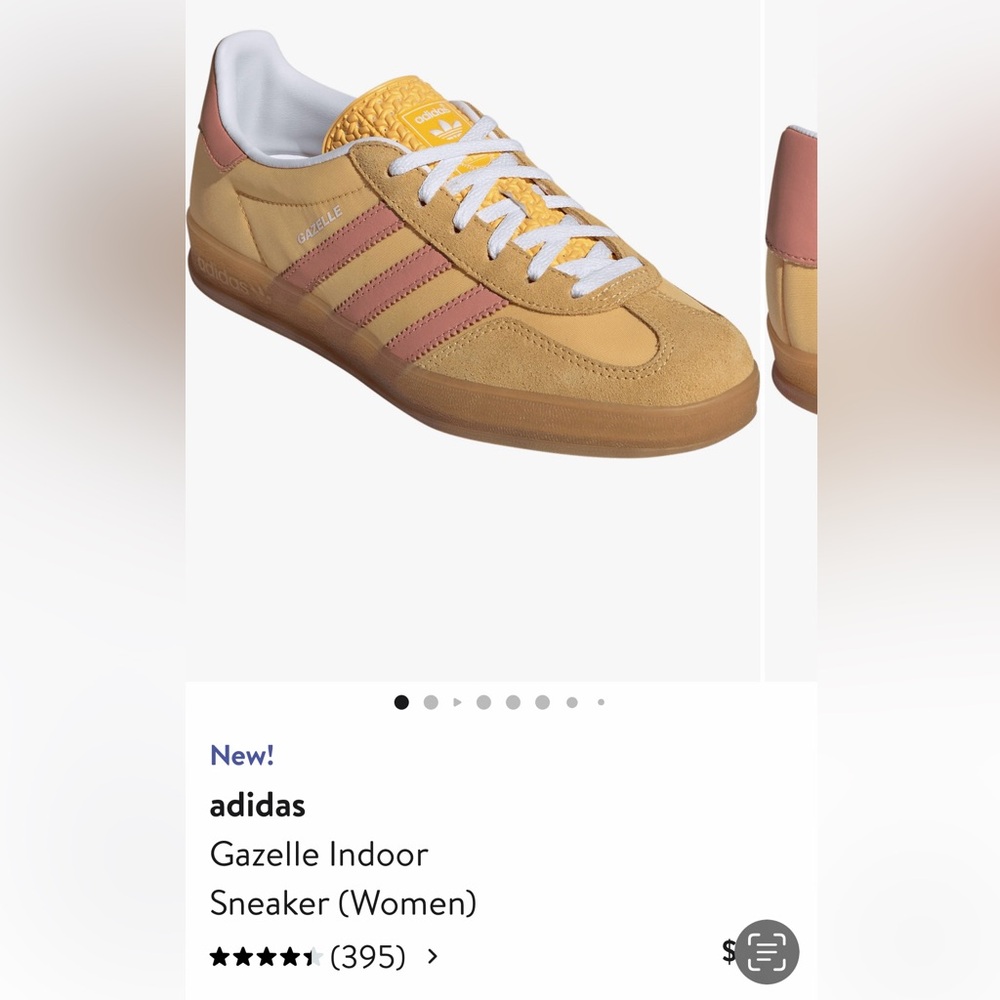 Fits sz 8 Adidas Gazelle Indoor Sneaker in Spark Wonder / Clay - Picture 4 of 5